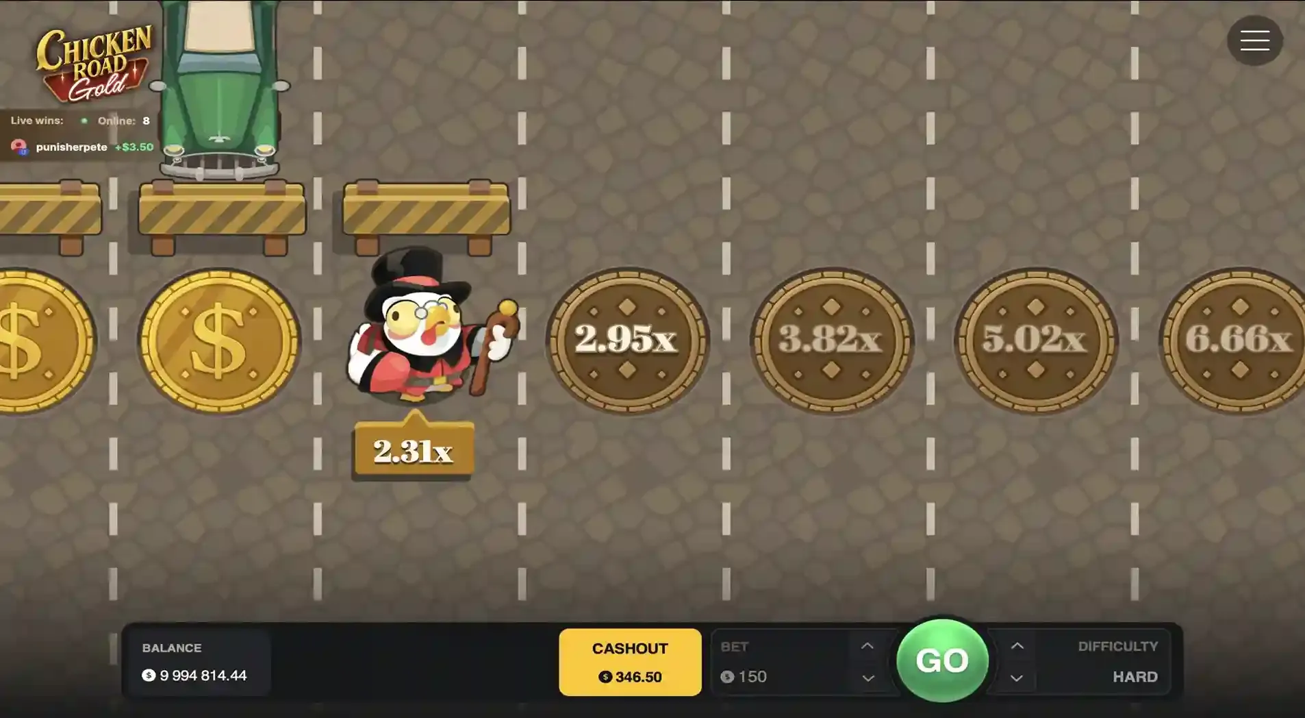 Chicken Road Gold casino game