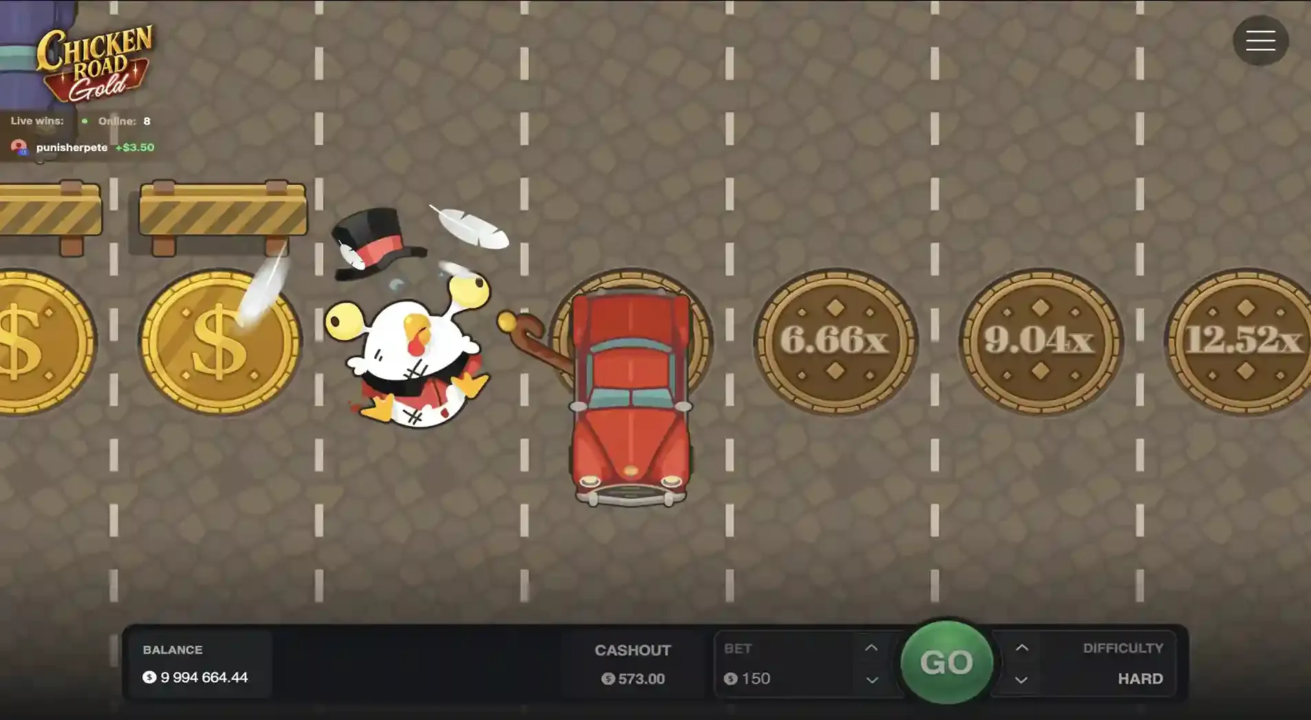 Chicken Road Gold demo version